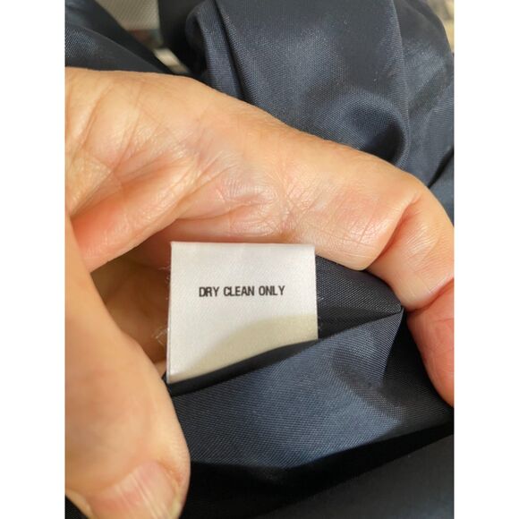 Jana Kos Blue Gray Abstract Print Skirt Size 6 Made in USA Tulip Style EUC - Picture 5 of 5